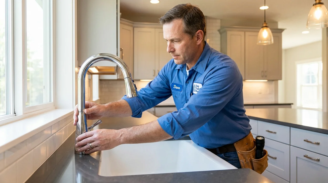 Kitchen faucet installation by Johns Plumbing LLC in Callahan
