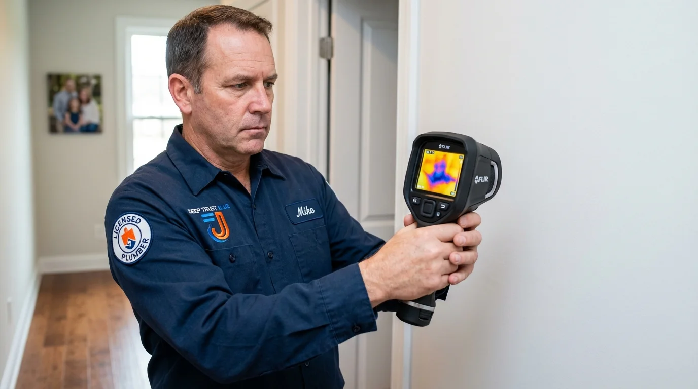 Thermal imaging leak detection by Johns Plumbing LLC in Callahan